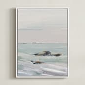 "Interruption" - Art Print in Grey Mist by Eric Ransom - Framed Canvas