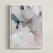 "be loved I" - Art Print in Lavender by Lindsay Megahed - Framed Canvas