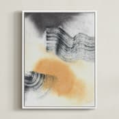 "Touch of Light" - Art Print in salamander by Sumak Studio - Framed Canvas