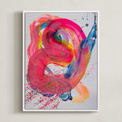 "state of mind" - Art Print in Candy by bari wieselman schulman - Framed Canvas
