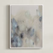 "Who We Are I" - Art Print in Sage and Sand by Christa Kimble - Framed Canvas