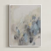 "Who We Are III" - Art Print in Sage and Sand by Christa Kimble - Framed Canvas