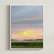 "Summer Glow II" - Art Print in Sunset by Nicole Walsh - Framed Canvas