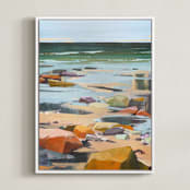 "Step Up / Step Out II" - Art Print in Multi by Jess Franks - Framed Canvas