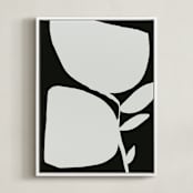"Urban garden II" - Art Print in Noir by Creo Study - Framed Canvas