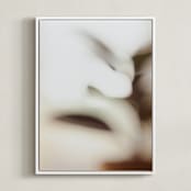 "ficus II" - Art Print in Cream by Anastasia Makarova - Framed Canvas