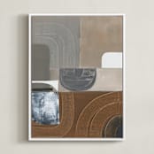 "Rumba ll" - Art Print in Rumba Grey by AlisonJerry - Framed Canvas