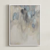 "Who We Are II" - Art Print in Sage and Sand by Christa Kimble - Framed Canvas