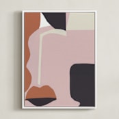 "Ava 1" - Art Print in Ginger Nutmeg by cyrille gulassa - Framed Canvas