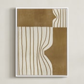 "Fiona" - Art Print in Toffee by Iveta Angelova - Framed Canvas