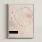 "When All Is Said & Done 2" - Art Print in Sandpaper by Keren Toledano - Framed Canvas
