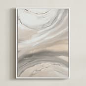 "Warm Sunlit Sand" - Art Print in sunlit sand by Teodora Guererra - Framed Canvas