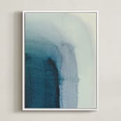 "passage 1" - Art Print in Blue agate by Nell Waters Bernegger - Framed Canvas
