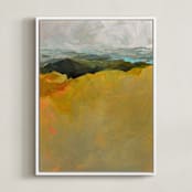 "The Bigger Picture" - Art Print in sienna by Jess Franks - Framed Canvas