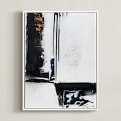 "The Juncture" - Art Print in Ink by Jeannine Chanin Penn - Framed Canvas
