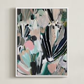 "Fresh Indigo" - Art Print in Fresh Indigo by Laci Fowler - Framed Canvas