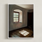 "Light and Reflection" - Art Print in Shadow Grey by Robert Deem - Framed Canvas