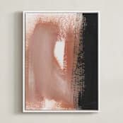 "Terra Cotta" - Art Print in Terra Cotta by Angela Simeone - Framed Canvas