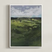"Tomah" - Art Print in Green Hills by Lorent and Leif - Framed Canvas