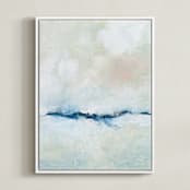 "Solstice" - Art Print in Snow by Lindsay Megahed - Framed Canvas