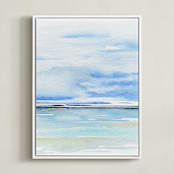 "Muse Triptych (center)" - Art Print in sea by Roberta Hoiness Art - Framed Canvas