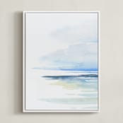 "Muse Triptych (left)" - Art Print in sea by Roberta Hoiness Art - Framed Canvas