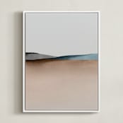 "Layered" - Art Print in earthy by Little Valley Studio - Framed Canvas
