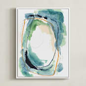 "below" - Art Print in pool by Kayla King - Framed Canvas