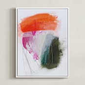 "Protea" - Art Print in Protea Tricolor by Rachel Wadlow - Framed Canvas