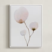 "Mokuren03" - Art Print in Pale Pink by jinseikou - Framed Canvas