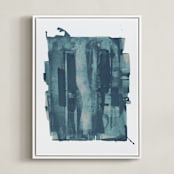 "Vestige" - Art Print in Lagoon by Lorent and Leif - Framed Canvas