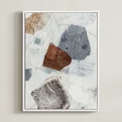 "In Time I" - Art Print in Spice by Jennifer Daily - Framed Canvas