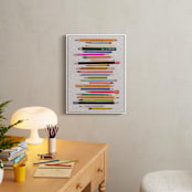 "Always Be Creative" - Art Print in Rainbow by Naava Katz - In a Room