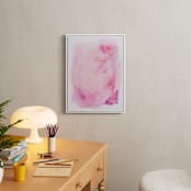 "Deconstructed Peonies" - Art Print in Passion Pink by Britt Mills - In a Room
