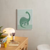 "Painted Dinos 1" - Art Print in Forest by Teju Reval - In a Room