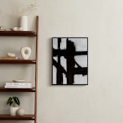 "Boxes in Boxes 1" - Art Print in Black and White by Ilana Greenberg - In a Room