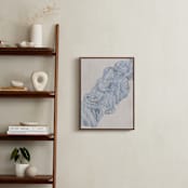 "Groove" - Art Print in Cerulean by Pati Cascino - In a Room