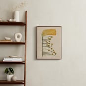 "Dream Garden Blooms 2" - Art Print in Goldenrod Yellow by Alisa Galitsyna - In a Room