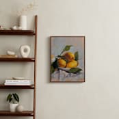 "Bowl of Lemons" - Art Print in Golden by Wendy Keller - In a Room