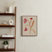 "Dream Garden Blooms 3" - Art Print in Crimson Red by Alisa Galitsyna - In a Room