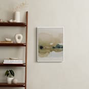 "Viridian Misty Lake I" - Art Print in Viridian by Shina Choi - In a Room