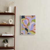 "Dancing Bloom" - Art Print in Lavender Blue by Eunmee Studio - In a Room