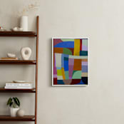 "Color Rhythm: Beach Blanket" - Art Print in Candy by Poppy Dodge - In a Room