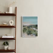 "Sunset on the Dunes 2" - Art Print in Dune Blue by AlisonJerry - In a Room