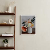 "Peach Poppy" - Art Print in Stone by Jenny Westenhofer - In a Room