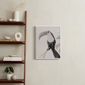 "Tropical Birds II" - Art Print in Sand by Teju Reval - In a Room