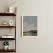 "Flower Meadow 2" - Art Print in Grass Green by Wendy Keller - In a Room
