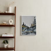"Blue Forest" - Art Print in Gilded by Katy Abraham - In a Room