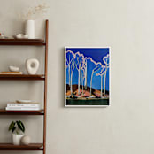 "Winter Forests Have Halos" - Art Print in Electric by Magan Ruthke - In a Room