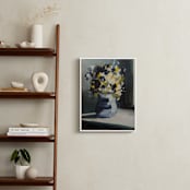 "A Floral Mood" - Art Print in Dandelion by Jen Florentine - In a Room